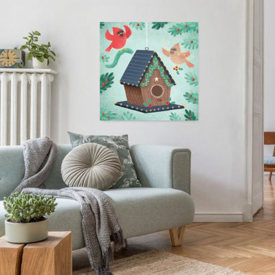 Maison d'oiseaux contemporaine avec art d'oiseaux