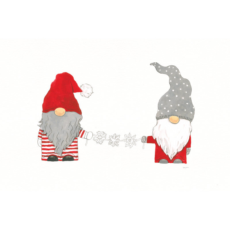Winter Gnomes I by Jenaya Jackson - Graphic Art, 61 cm H x 91 cm W, Wrapped Canvas