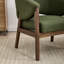 Chaise d'appoint Modern Farmhouse - Pieds en bois massif avec pieds réglables - Coussin épais de 5,5 po et accoudoirs intégrés - Siège d'une largeur de 22,5 po-2087166750-2087166748