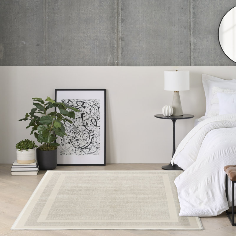 Grand Street 5'3" x 7'3" Ivory Taupe Modern Indoor Rug x DNKY, Rectangle 5'3" x 7'3"