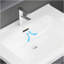 Meuble-lavabo 24 po avec lavabo en céramique et porte d'armoire à fermeture en douceur, fixation murale flottante, bonde escamotable, siphon inclus, gris (sans robinet)-1324781154-1324781155