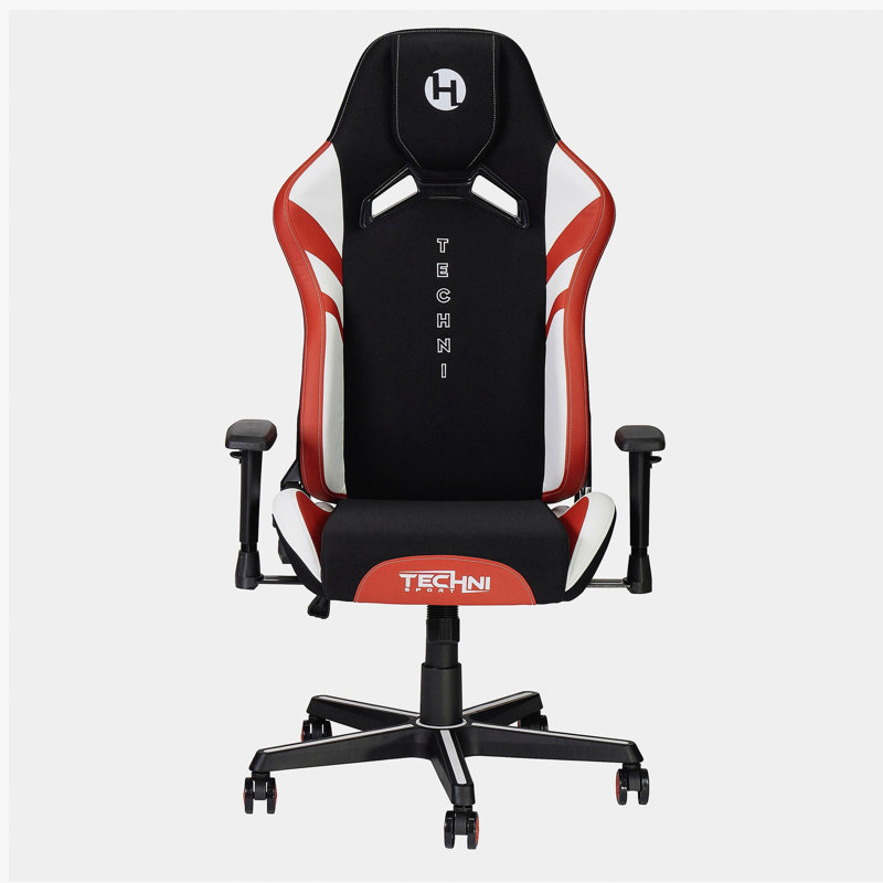Fauteuil de jeu Sport Echo - noir et blanc, Noir, Noir