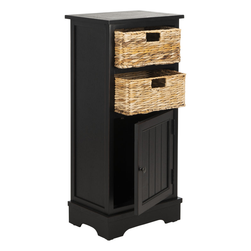 Armoire décorative à 1 porte Painswick, Noir patiné
