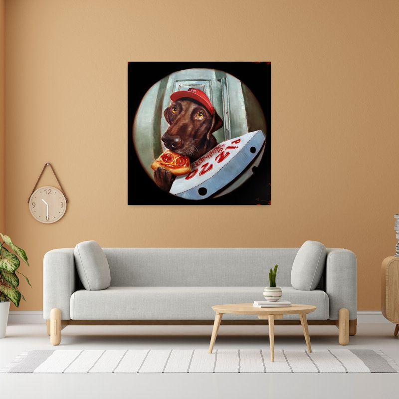Art contemporain Pupperoni, H 48 po x l 48 po