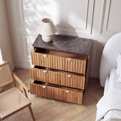 80 cm W Chest of 3 Drawers