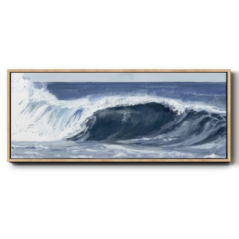 Surf Spray II- Framed Canvas, 24" H x 60" W