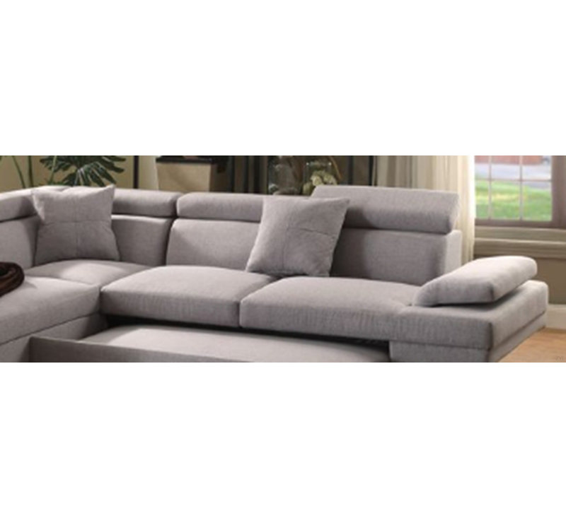 Gray Fabric Sectional Sofa