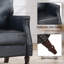 Chaise d'appoint avec accoudoir à garniture cloutée-589084757