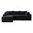 Compression Deep Seat Sectionals, Corduroy Modern L Shape For Home
