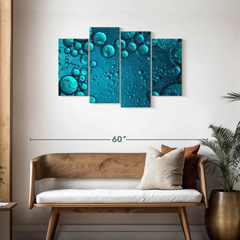 Avery Blue Colored Bubbles, 27" H x 43" W