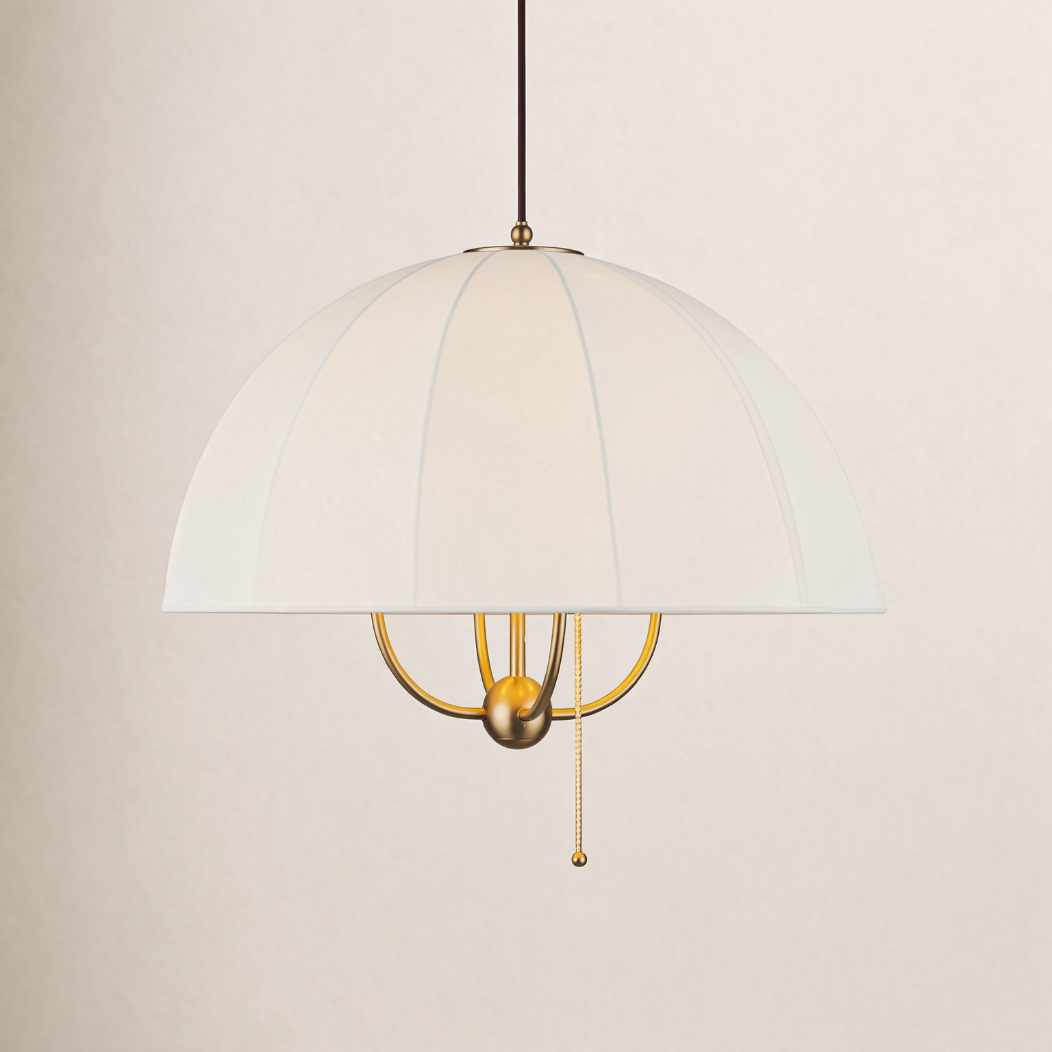 Alora Mood x Kelsey Leigh Design Co. Crosby Pendant, 91" H x 24.13" W x 24.13" D, Gold