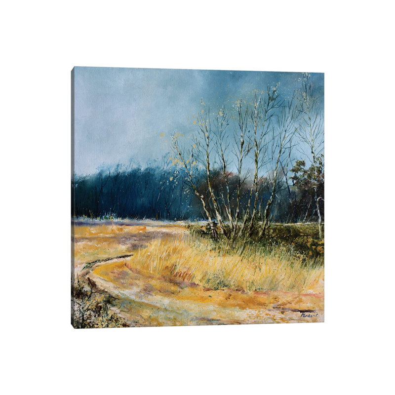 A Few Aspen Trees In Winter by Pol Ledent - Wrapped Canvas Painting, 30.48 cm H x 30.48 cm W
