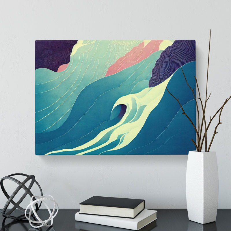 Abstract Waterfall - Wrapped Canvas, 50cm H x 76cm W x 3cm D