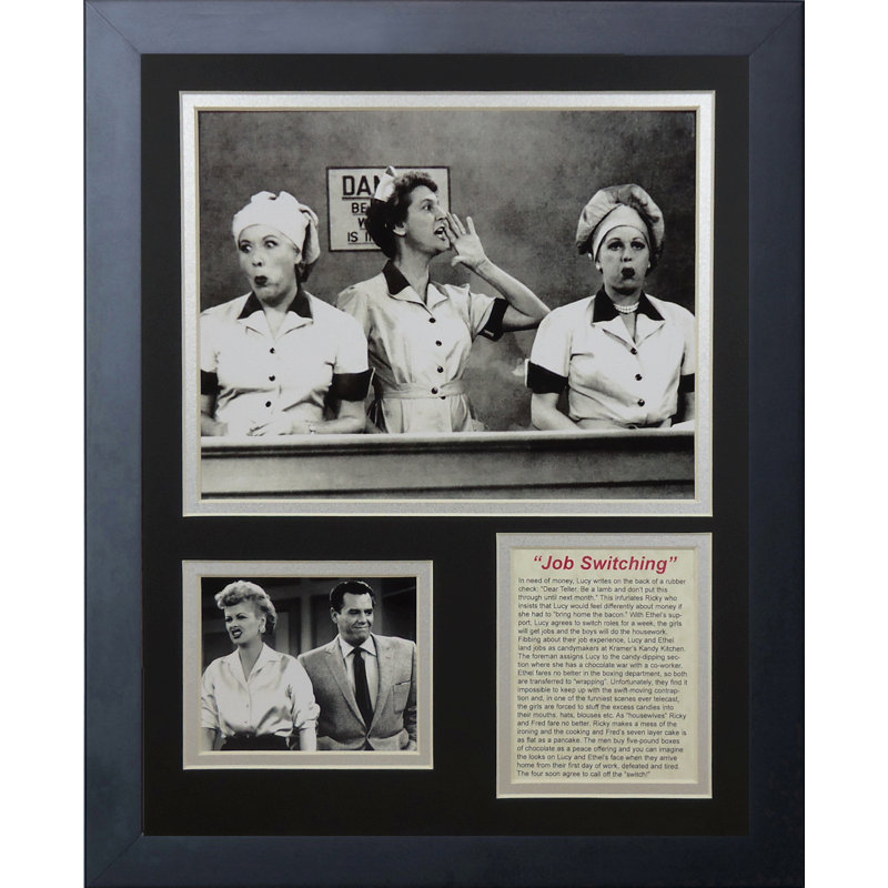 Souvenirs encadrée « i love lucy chocolat factory »