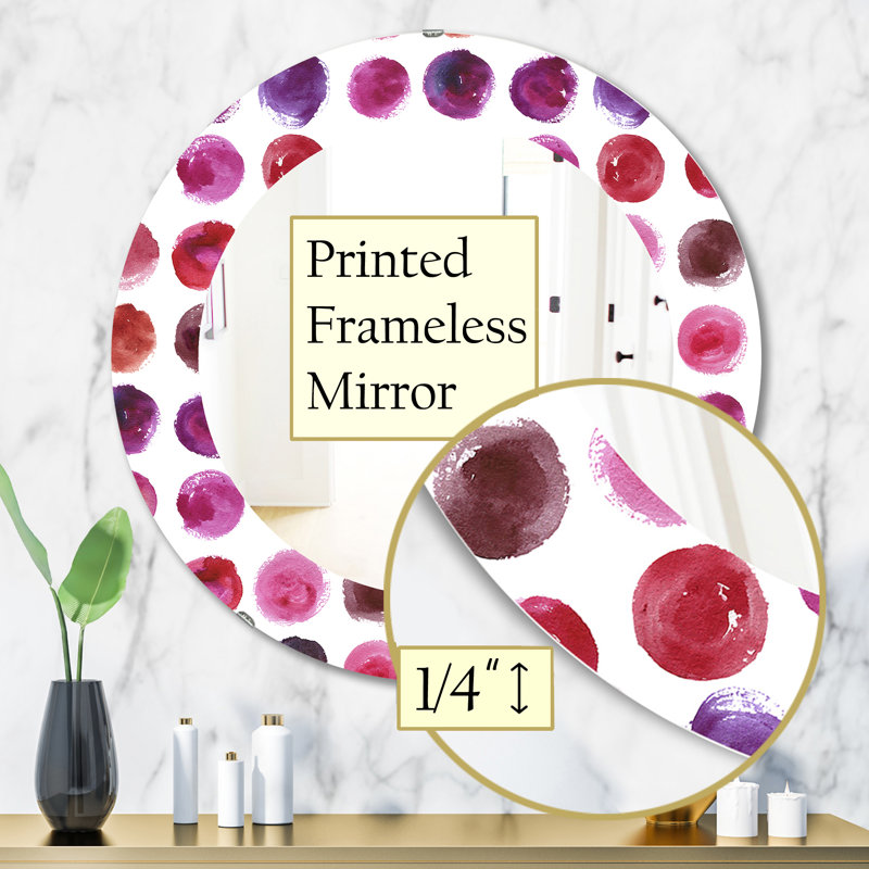 Miroir mural Circular Dance 4, H 31,5 po x l po