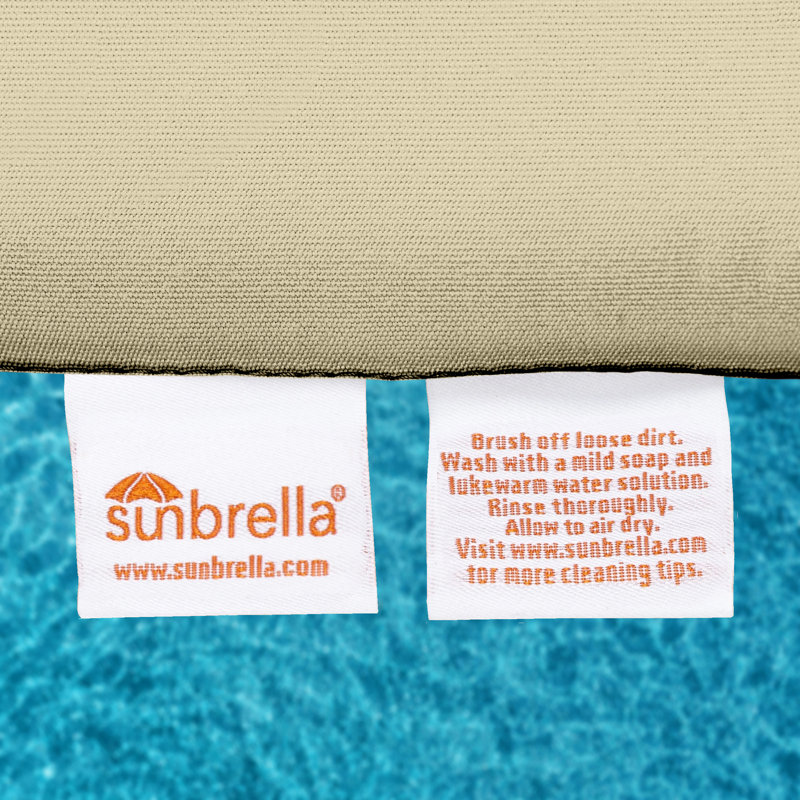 Coussin de banc d'intérieur/d'extérieur, Toile Sunbrella® beige antique