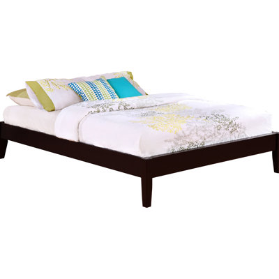 Transitional Cappuccino King Platform Bed, Pine And Asian Hardwood Formation, Slat Kit For Support Bed With Warm Finish, Style, Construction, Mattress