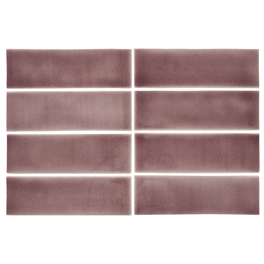 Crackle 2.5" x 8" Ceramic Stone Look Subway Wall Tile Industry Tile 