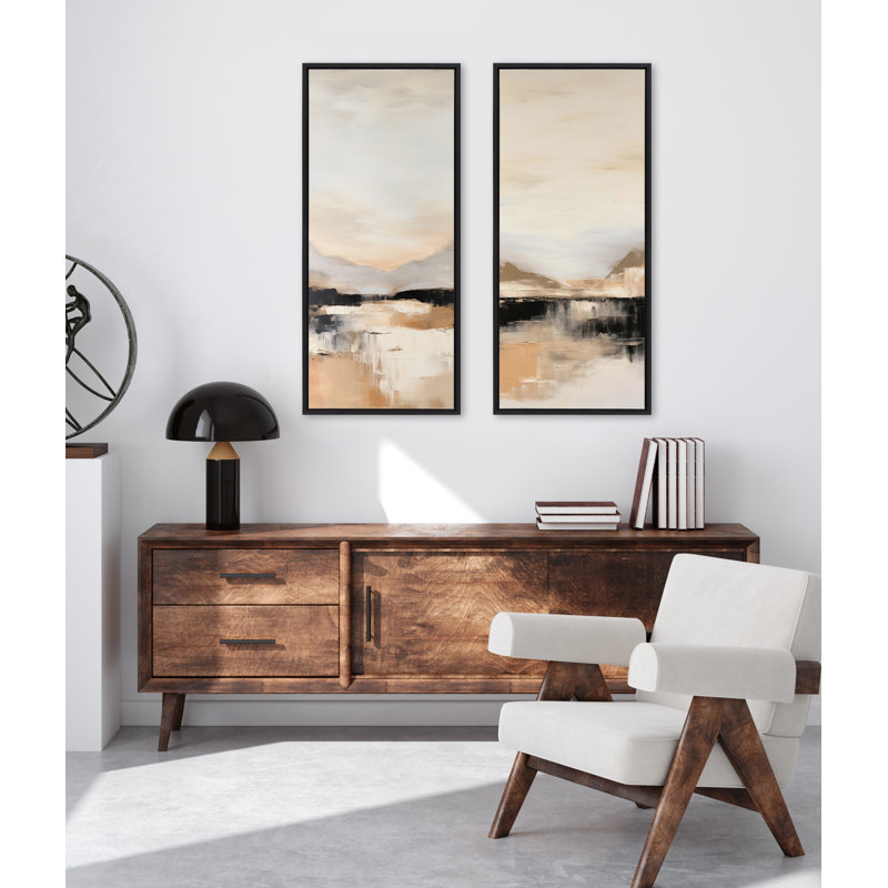 «Peaceful Landscape III» par Amy Lighthall, reproduction d'art sur toile encadrée