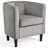 Barrel-Shaped Upholstered Velvet Chair-202871947