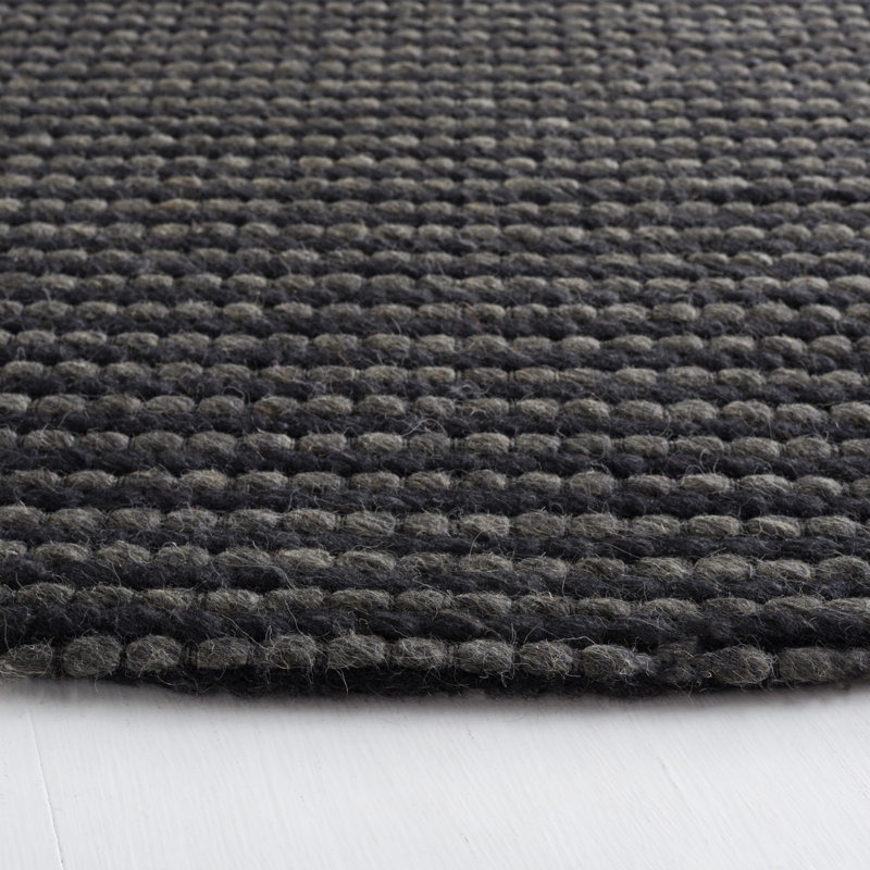 Steffen Hand-Woven Striped Area Rug , Round 7'