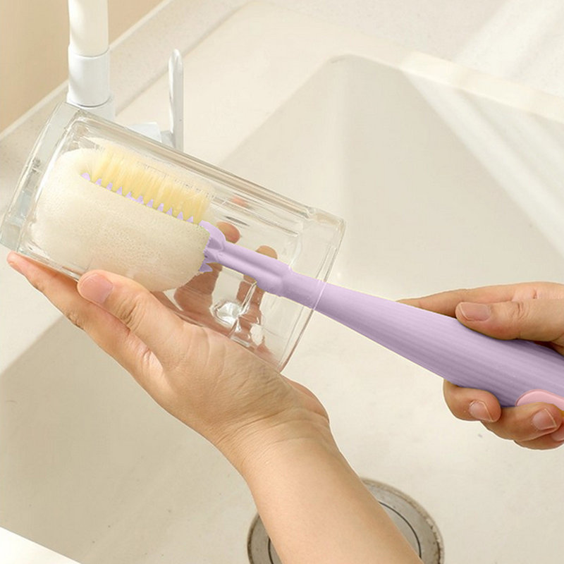 Brosse de nettoyage pour gobelet d'eau, Mauve