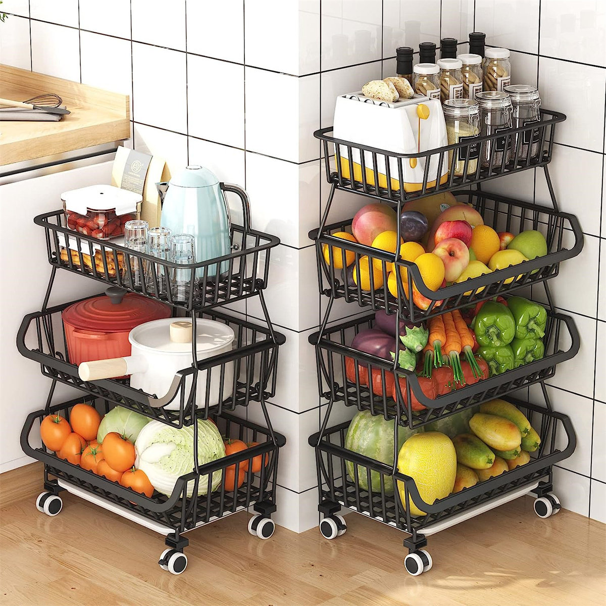 Rebrilliant Marcink 16.14'' W Metal Shelving Unit | Wayfair