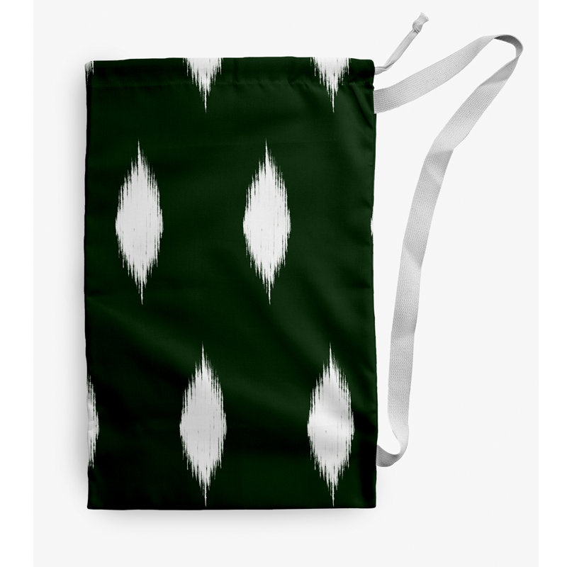 Sac à linge Hol-I-Kat Holiday Ikat, Petit (H 29 po x l 18 po), Vert