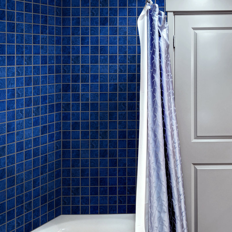 Resort 2" x 2" Porcelain Grid Mosaic Tile, Blue
