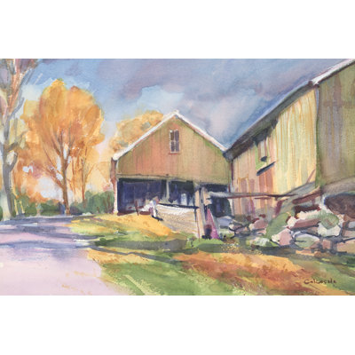Country Road - Wrapped Canvas Painting