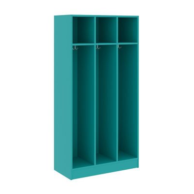 Triple Wide Three Compartment Classroom Cabinet Locker