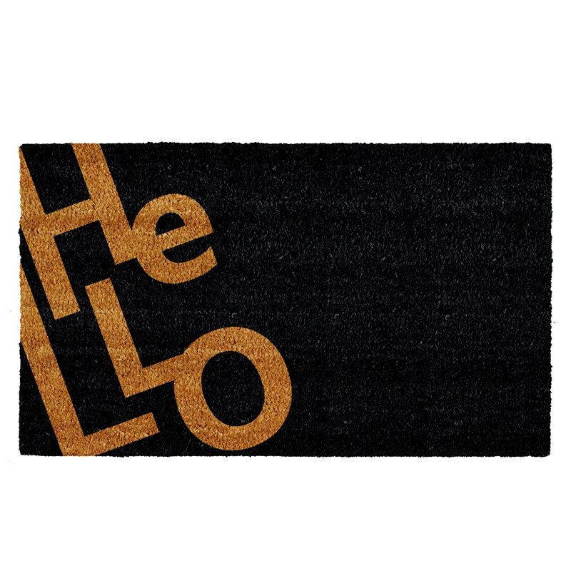 Tapis d'entrée antidérapant Stonefort, H 0,6 po x L 48 po x l 30 po, Noir