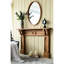 Miroir ovale avec cadre en bois massif - Élégance rustique 24 po x 36 po pour entrée