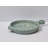 8" Aqua Patterned Clay Frying Pan