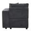 Fauteuil gris avec coussins d'assise confortables et flexibles