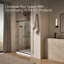 Revel Sliding Shower Door, 70-In H X 44-5/8 - 47-5/8-In W, With 1/4-In Thick Frosted Glass-1417461400-1398113024