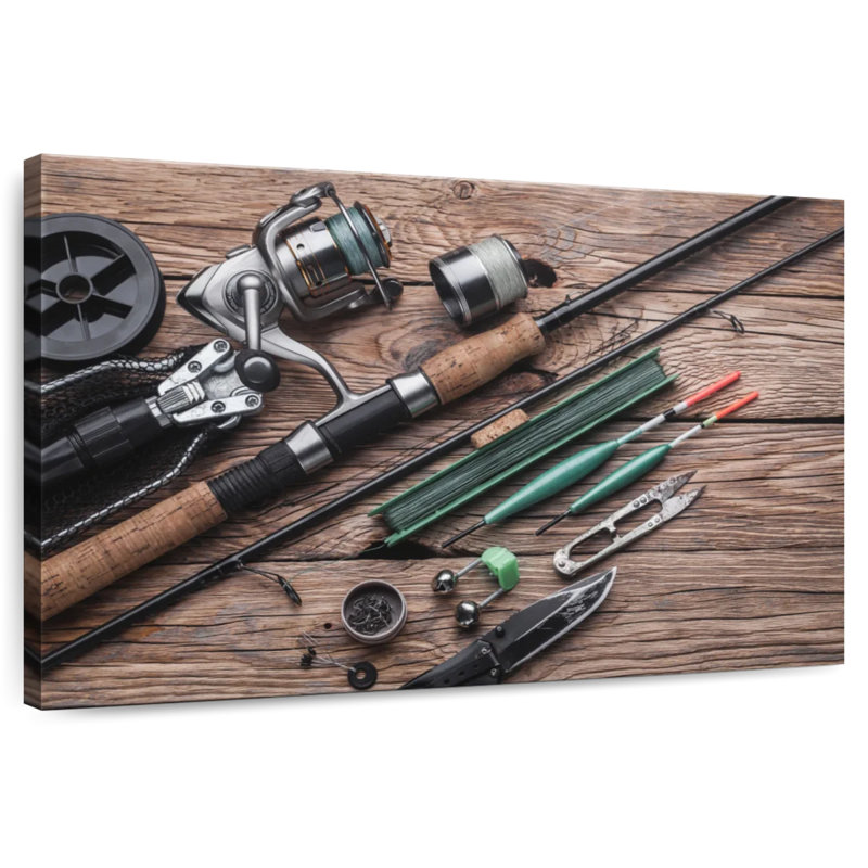 Senne Ready For Fishing, 16" H x 24" W