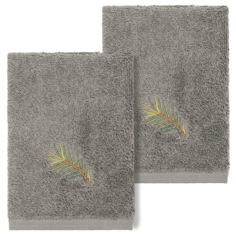 Pierre 100% Turkish Cotton Washcloth, Dark Gray