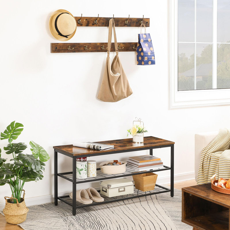 Banc de rangement pour 10 paires de chaussures Zareah