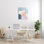 «Pastel Geometric Shape Abstraction Soft Blue Pink Yellow» par Danhui Nai, reproduction d'art sur toile