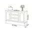 Buffet de rangement de style français de couleur crème-528108012