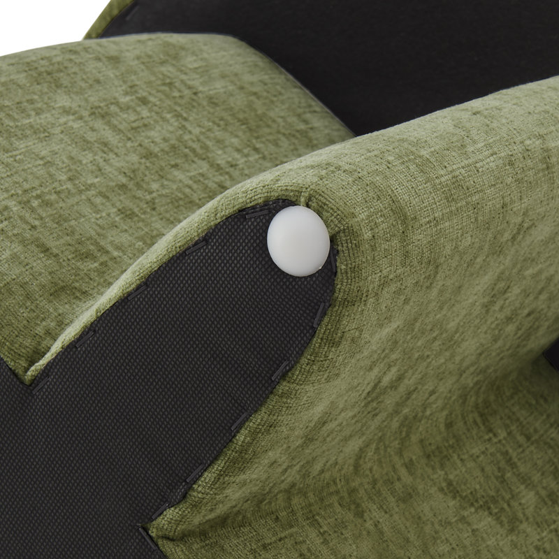 Blanton Fabric Ottoman, Millburry Green Fabric