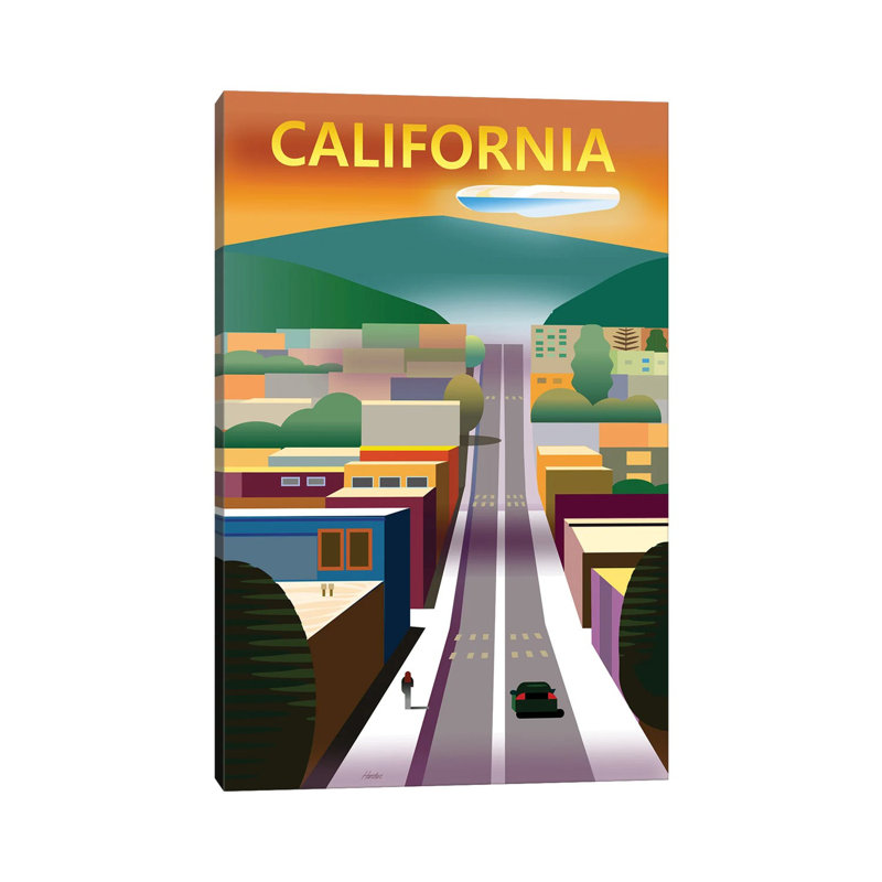 California Street - Wrapped Canvas Painting, 66.04 cm H x 45.72 cm W