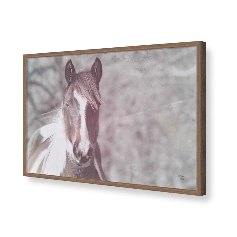 «Sunny Field IV» par Nathan Larson, reproduction d'art, Brun, H 20 po x l 30 po
