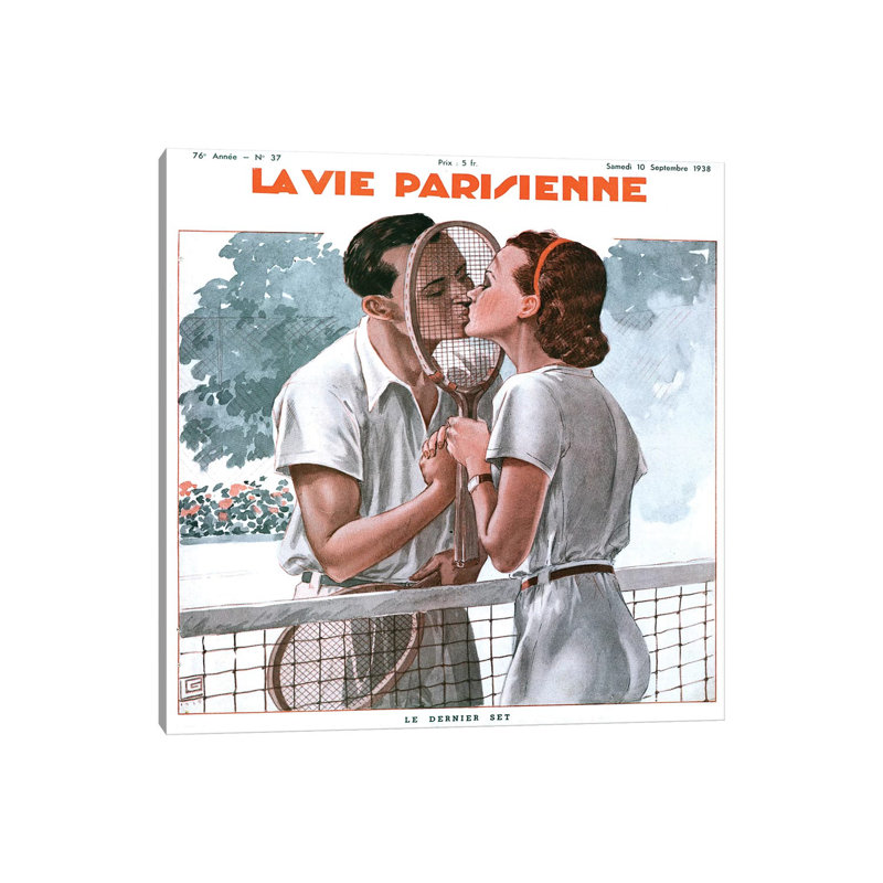 1938 La Vie Parisienne Mahazine Cover by The Advertising Archives - Wrapped Canvas Painting