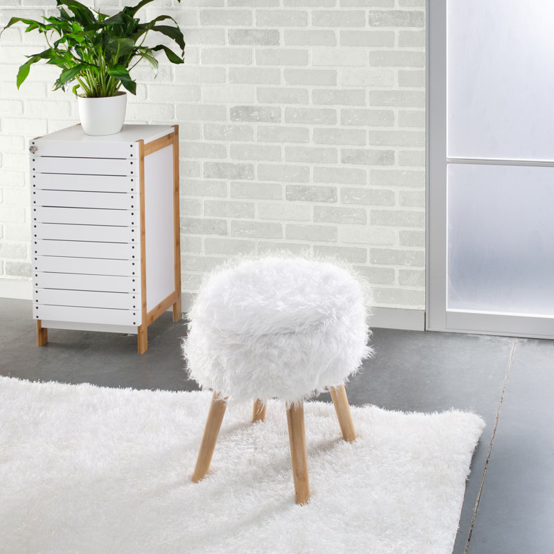 Repose-pieds avec rangement Neu Home, Blanc