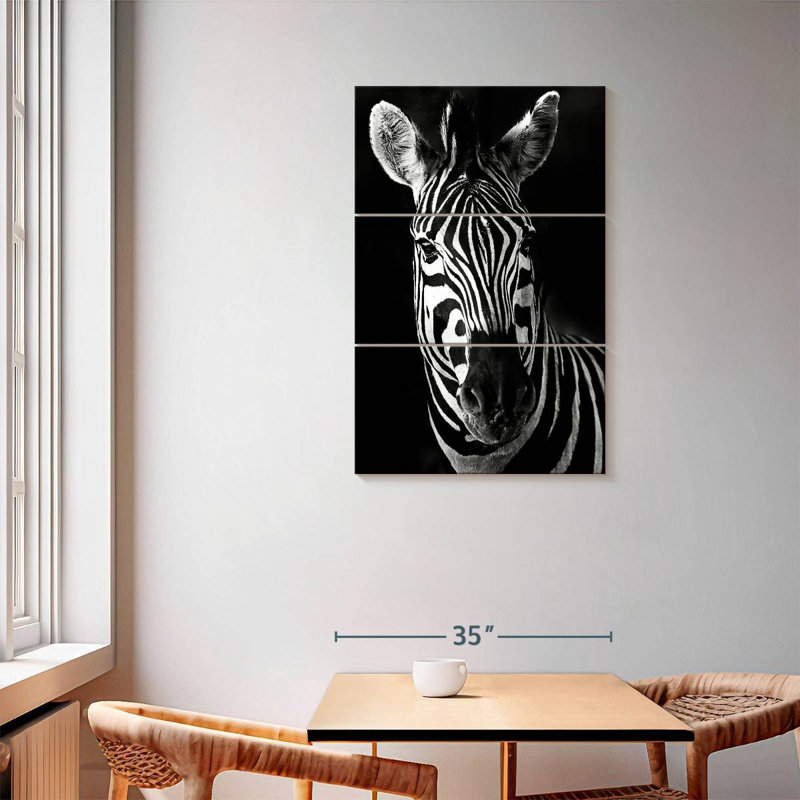 Brampt Serious Zebra, 57" H x 36" W