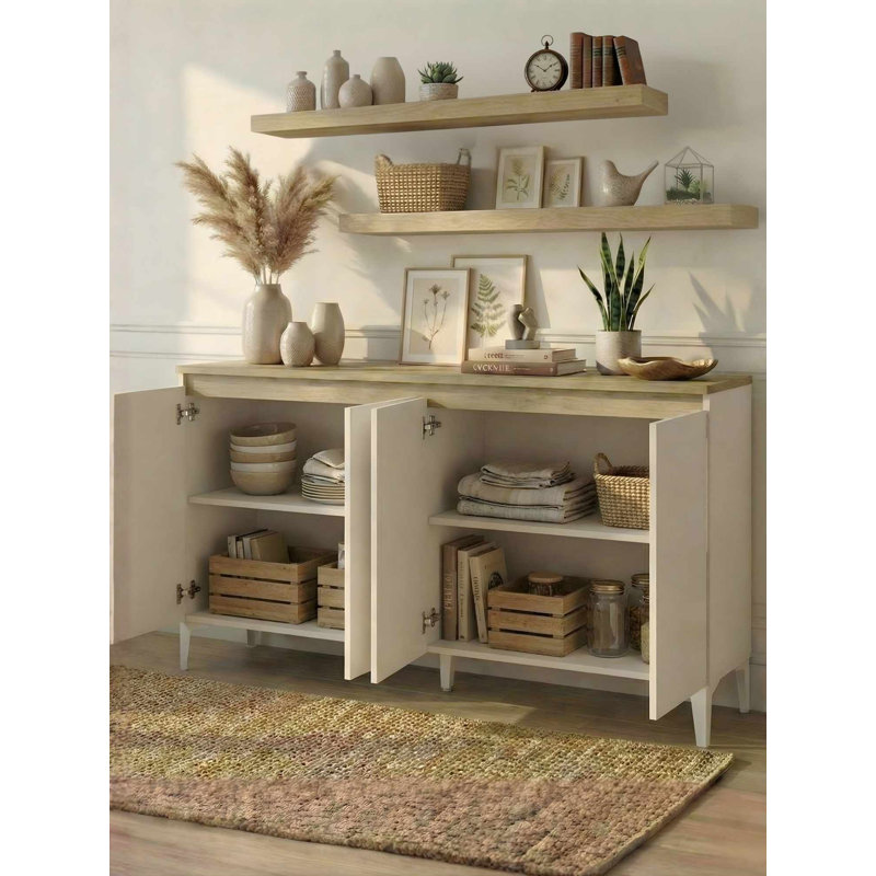 Armoire polyvalente, White/Natural