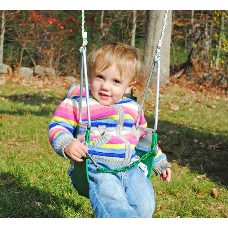 Creative Playthings Vinyl Bucket Swing with Chains