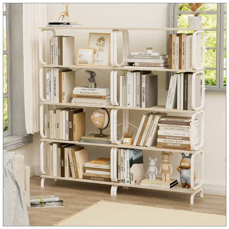 Bibliothèque à 5 niveaux, Blanc